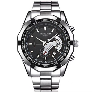 Montre à quartz automatique lumineuse pour homme, étanche, calendrier, multifonctionnelle, bracelet en acier inoxydable, montre à quartz - Product Image 2