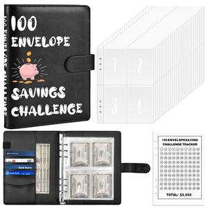 Carpeta económica A5 al por mayor 100, conjuntos de carpetas de desafío para ahorrar sobres, Cuadernos para estudiantes, proveedores, libros diarios - Product Image 5