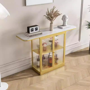 Armoire de rangement murale en <span class=keywords><strong>fer</strong></span> <span class=keywords><strong>forgé</strong></span>, style minimaliste moderne, pour les couloirs d'hôtel, les entrées latérales, design métallique décoratif - Product Image 4