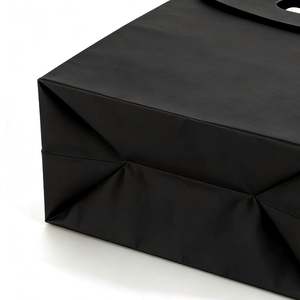 Bolsas de Papel Kraft Negras Personalizadas con Ventana Transparente y Cierre Autoadhesivo para Pasteles, Bocadillos y Aplicaciones Similares - Product Image 2
