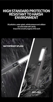 Linterna LED Recargable XTE con Zoom, Material de Aleación de Aluminio, USB, 300m de Alcance, Impermeable, con Clip, Imán y Pantalla Digital de Energía