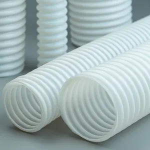 High temperature resistant plastic ptfe corrugated hose plastic cable conduit flame retardant corrugated ptfe pipe