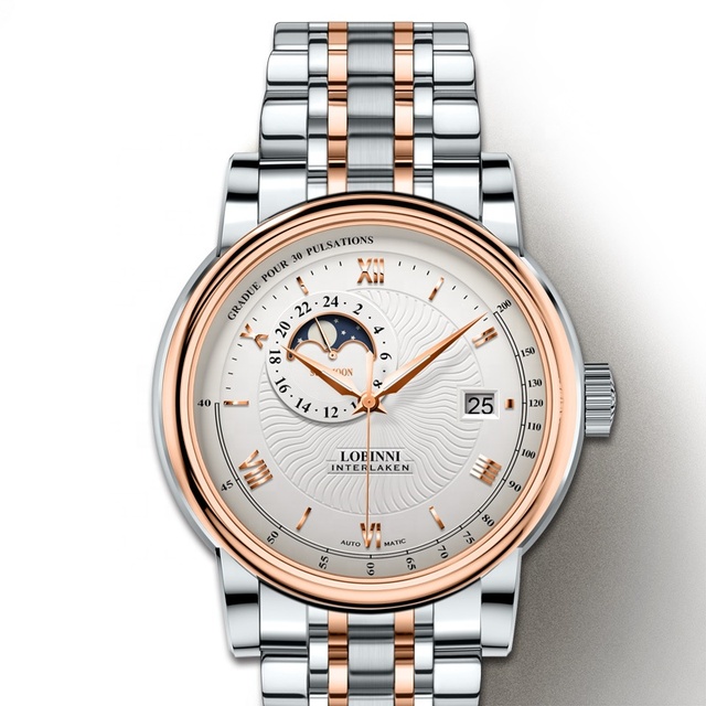 LOBINNI OEM Your Own Brand Luxury Mens Watch Heart Rate Japanese Movement Mechanical Men Watch Watches Wristwatch