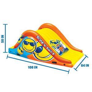 Factory Direct MAKE WAVES Giant PVC Inflatable Floating Water <b>Slide</b> 2 Lanes 9 Ft Double <b>Slide</b> ELI-B132 100-500kg Kids Adults - Product Image 3