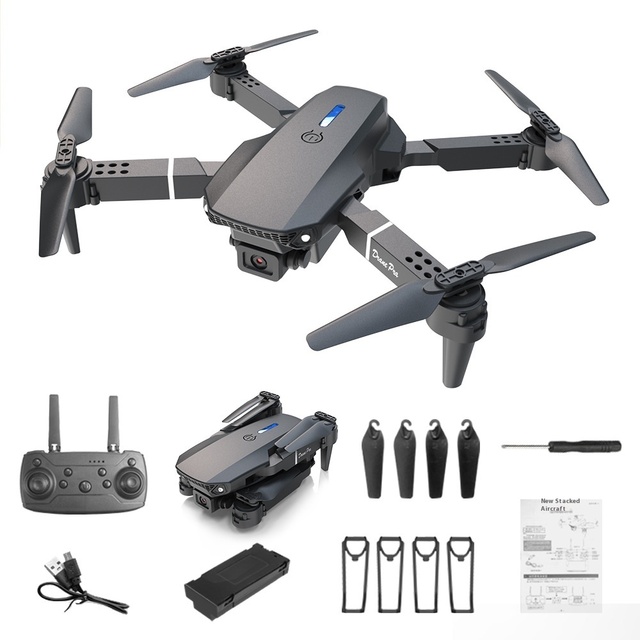 E99Pro High-Definition Dual-Camera Foldable Aerial Photography Fixed-Height Quadcopter K3 Remote Fabrication Services
