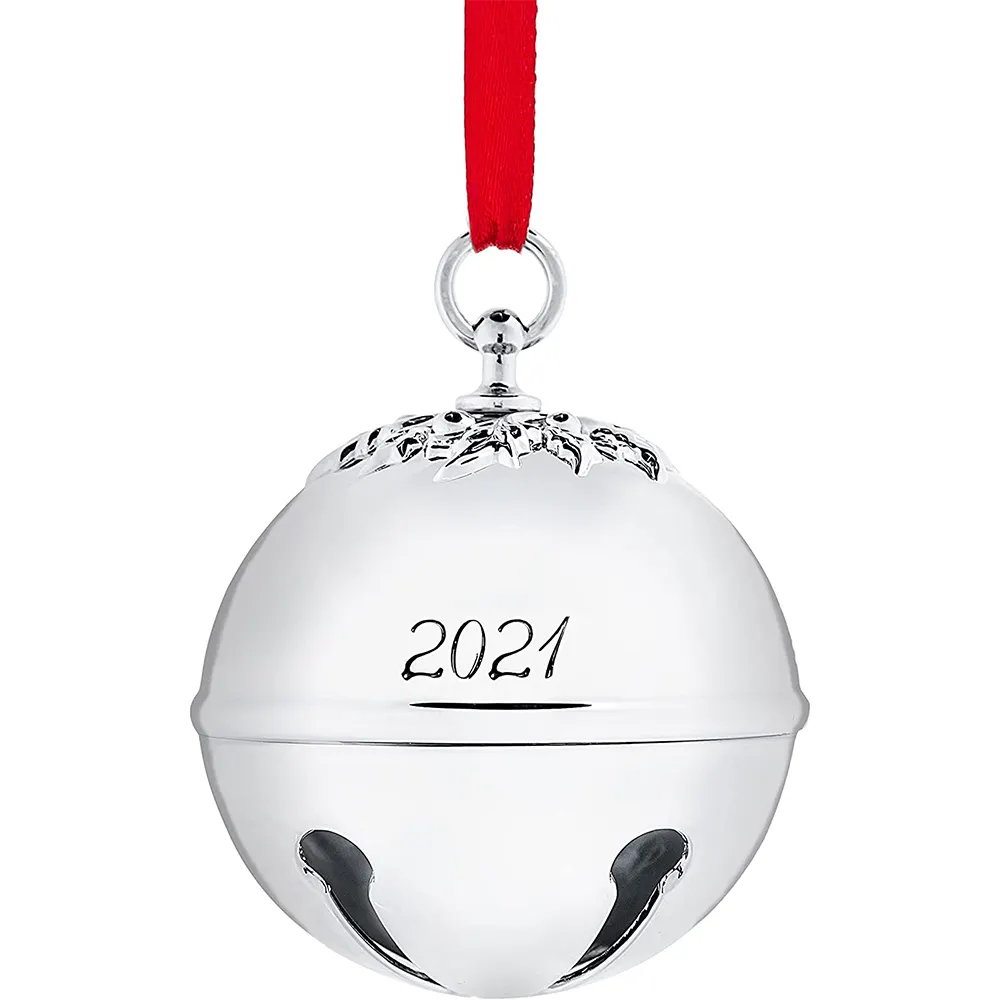 Free Sample Christmas bell blank metal keychain type decoration big christmas ornament for jingle bell