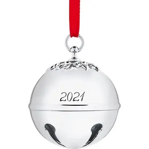 Muestra gratis campana de Navidad en blanco llavero de metal tipo decoración gran adorno de Navidad para cascabel - Product Image 1