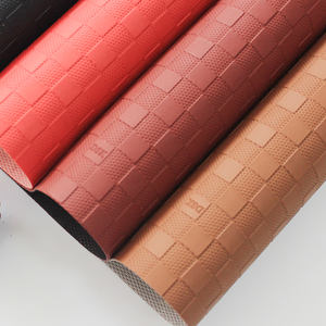 Portefeuille en <span class=keywords><strong>cuir</strong></span>, matériau en similicuir gaufré à carreaux <span class=keywords><strong>pour</strong></span> portefeuilles, porte-cartes et accessoires - Product Image 2