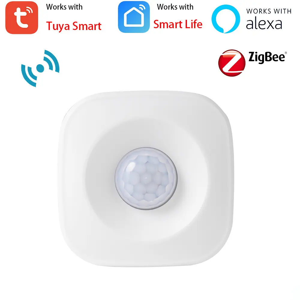 Tuya Cảm Biến Chuyển Động PIR WIFI/ZigBee Máy Dò Hồng Ngoại Không Dây 360 Báo Động An Ninh Chống Trộm Cảm Biến Cơ Thể Người Điều Khiển Từ Xa APP