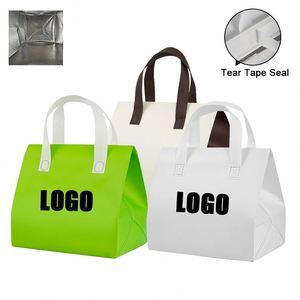 Échantillon Gratuit - Sac Isotherme Personnalisé en Non-Tissé avec Doublure en Aluminium, Sac de Transport Noir pour Bière, Idéal pour le Déjeuner, le Bureau, les Pique-niques et la Plage - Product Image 1