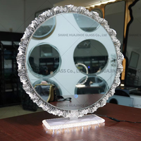 Miroir de Maquillage LED Intelligent à Capteur Tactile Moderne, Cadre en Aluminium, Taille Personnalisable, Température de Couleur 3000K-6000K, Idéal Salon, Villa