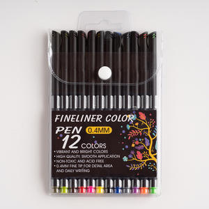 Fournitures artistiques, stylo fineliner pour le dessin, 10 couleurs, stylo de coloriage micro-ligne - Product Image 4