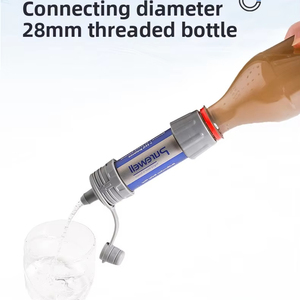 Filtre à eau portable d'urgence pour la randonnée et le camping en extérieur - Purifie les sources d'eau en cas d'urgence et de catastrophe en déplacement - Product Image 6
