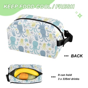 Small Cooler Bag Freezable Lunch Bag for Work School Travel Customs Cute Cartoon Lunch Bag for Adults Kids - Product Image 2