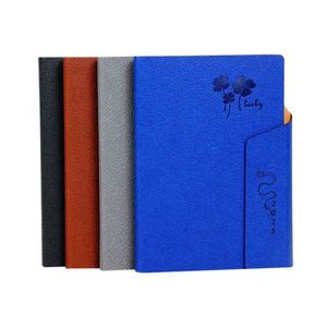 A5 PU Notebook Hardcover Magnetic Buckle Three-fold Luxury Business Diary Gift <b>Box</b> Enterprise Customized LOGO Business Gifts - Product Image 1