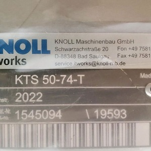 Pompe à vis haute pression Knoll KTS50 74 T, électrique, en acier inoxydable, pour applications de transfert - Product Image 4