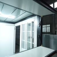 Bâtiment de bureau urbain certifié CE, personnalisé, moderne, pliable, ignifuge, facile à assembler, gain de place, en forme de conteneur portable