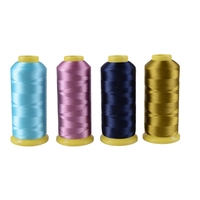 Fil à broder en polyester noir haute résistance pour jouets en peluche, broderie, tricot et crochet