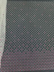 Tela KC con Pedrería de Diamantes <span class=keywords><strong>Fucsia</strong></span>, Tul con Cuentas Multicolores para <span class=keywords><strong>Vestido</strong></span> de Novia Africano Aso Ebi - Product Image 3
