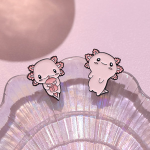 Offre Spéciale dessin animé émail nickelé en alliage de Zinc épingle à chapeau salamandre géante belle épinglette pour l'artisanat ou les cadeaux en métal - Product Image 3