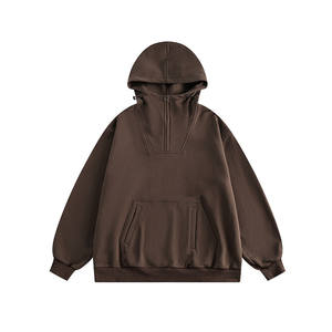 Men's Regular Sleeve Solid <b>French</b> Terry Autumn Hoodies Custom Cotton Polyester Sweatshirts Comfortable Clothing - Product Image 3