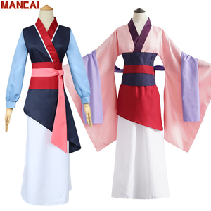 Disfraz de Hua Mulan para Adultos, Vestido de Mulan Joven, Disfraz de Mujer con Dragón Mushu, Disfraz de Halloween, Disfraz de Mulan para Adolescentes, Disfraces de Carnaval, Talla Grande - Product Image 1
