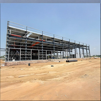Estructura de Acero Q235/Q345 de Alta Resistencia al Viento para Edificios Industriales, Diseño Ventilado Ecológico para Talleres y Almacenes