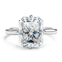 Bague de mariage MuShan en argent sterling 925 avec diamant Moissanite couleur D VVS1 pour femme, bijoux fins brevetés MST