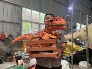 Fiesta de cumpleaños para niños incluso promoción realista hacer diversión dragón dinosaurio marioneta mano dinosaurio dragón marioneta <span class=keywords><strong>Muppets</strong></span> dragón mascota - Product Image 6