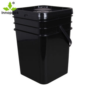 Poubelle à paroi épaisse en PP de 20 L, peu encombrante avec couvercle à pression - Product Image 4