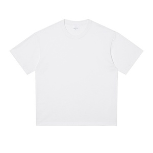 เสื้อยืดแขนสั้นผู้ชายผ้าฝ้ายแท้เนื้อหนัก 280 กรัม ทรงโอเวอร์ไซส์ ไหล่ตก คอเสื้อแบบด้ายคู่ ดีไซน์โอเวอร์ไซส์ - Product Image 6