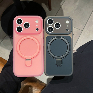 Coque de téléphone antichoc magnétique avec support anneau couleur bonbon pour iPhone 18 17 Pro Max 16 15 Pro - Product Image 4