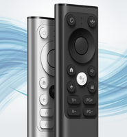 X9 Keyboard Mini nirkabel Aloi aluminium, Mouse udara Mini nirkabel 2.4g dapat diisi ulang suara dua sisi Remote Control