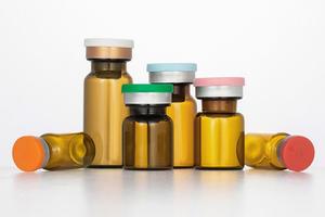 Frasco de Vidrio Transparente de 10 ml con Tapa de Aluminio y Tapón de Goma para Suero de Ácido Hialurónico, Envase Cosmético - Product Image 3