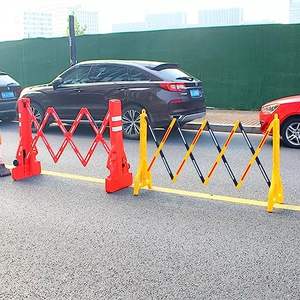 Stabilité PE route rouge lieu public sécurité Barricade avertissement clôture extensible avertissement trafic plastique expansion barrière Mobile - Product Image 2