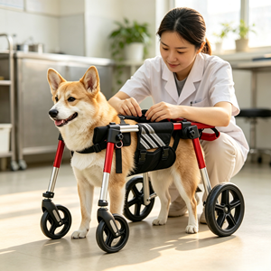 Fauteuil roulant à quatre roues <span class=keywords><strong>pour</strong></span> animaux de compagnie, robuste et durable, <span class=keywords><strong>pour</strong></span> chiens, aide à la mobilité des membres avant - Product Image 3