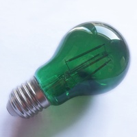 Ampoule à filament LED A60 A19 E26 E27 110V 220V 2W 4W 6W 8W couleur transparente ampoule décorative rouge blud jaune vert