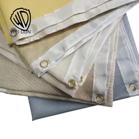 Tissu en fibre de verre résistant aux hautes températures, tissage sergé, ignifuge, protection contre les étincelles, taille personnalisable, couverture de soudage