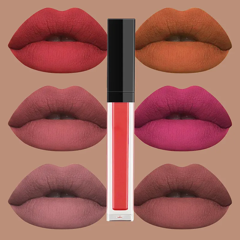 Private Label High Quality Eco Friendly 49 Color Matte Clear Lipgloss Pigment Makeup Long Lasting Waterproof Liquid lipstick