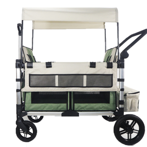 Cochecito <span class=keywords><strong>de</strong></span> 4 asientos <span class=keywords><strong>de</strong></span> <span class=keywords><strong>lujo</strong></span> para exteriores, vagón <span class=keywords><strong>de</strong></span> viaje para niños <span class=keywords><strong>de</strong></span> 4 plazas, cochecito <span class=keywords><strong>de</strong></span> viaje para bebés, cochecito plegable <span class=keywords><strong>de</strong></span> 4 asientos para acampar con dosel - Product Image 3