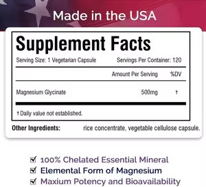Le capsule di glicinato di magnesio OEM/ODM per adulti e adolescenti aumentano la salute del cervello Non per il prodotto di bellezza delle donne incinte - Product Image 5