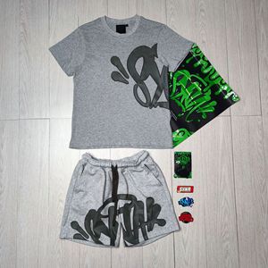 T-shirt à manches courtes délavé à l'acide <span class=keywords><strong>Syna</strong></span> World 100% coton, vêtements de sport respirants, graphique, séchage rapide, entraînement, streetwear, ensemble unisexe - Product Image 5