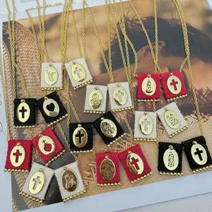 Pulsera Trenzada Moderna BD-D942, Pulsera con Dijes <span class=keywords><strong>de</strong></span> Cuentas Miyuki, Pulsera con Dijes <span class=keywords><strong>de</strong></span> la Virgen María, San <span class=keywords><strong>Benito</strong></span>, Religión/<span class=keywords><strong>Cruz</strong></span>/Corazón - Product Image 2