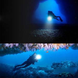 Đèn Lặn Mạnh Mẽ Siêu Sáng Đèn Pin Lặn Dưới Nước Đèn Pin Lặn 3 LED 3100 Lumen Chống Nước Chất Lượng Cao - Product Image 6