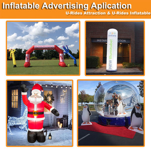 Adornos de Navidad inflables de Papá Noel para exteriores e interiores al por mayor - Product Image 5