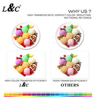 L & C En Vrac Pack Thermique Papier De Sublimation A4 Taille 50GSM 100GSM 100 Feuilles Pour Coton T-shirt Coupe