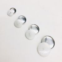 Nouvelle collection 2025 : Kit de boutons en aluminium écologiques de haute qualité avec base en tissu, taille personnalisable pour tissus épais
