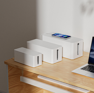 Nhựa accessaries nâng cấp Modular lưu trữ hộp cáp Organizer Box Set <span class=keywords><strong>Power</strong></span> Cover dây chủ Surge Protector cho bàn - Product Image 6