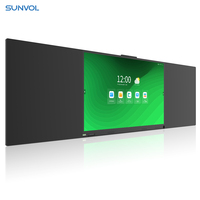 Tableau noir interactif écran tactile tout-en-un Pc tableau noir 75 86 98 pouces tableau blanc intelligent