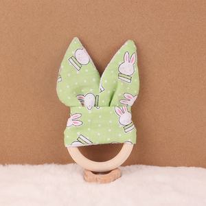 Vente en gros, aide les dents des enfants à grandir en bonne santé, oreilles <span class=keywords><strong>de</strong></span> <span class=keywords><strong>lapin</strong></span>, <span class=keywords><strong>anneau</strong></span> en bois - Product Image 5